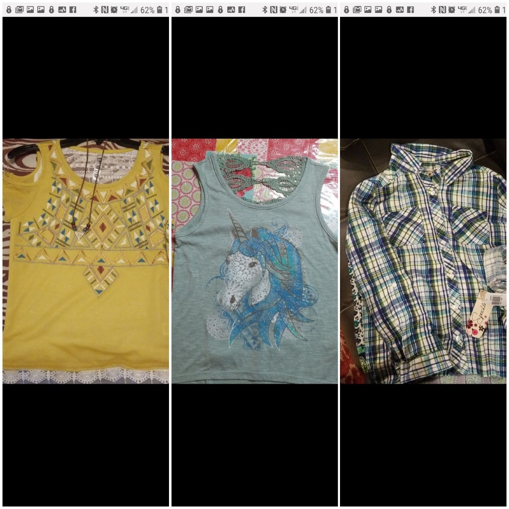 Three blouses for $18
